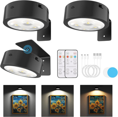Rechargeable Wall Picture Lights (Pack of 3)